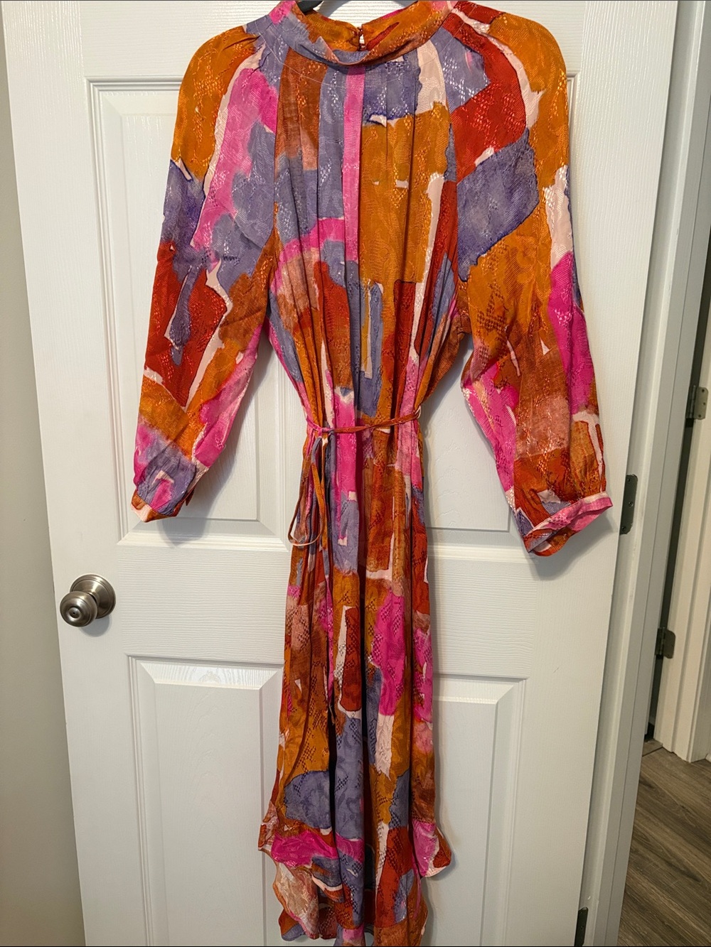 Maeve By Anthropolgie Abstract Print Midi Dress - Size L NWT